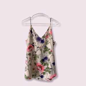 Express floral cami size large